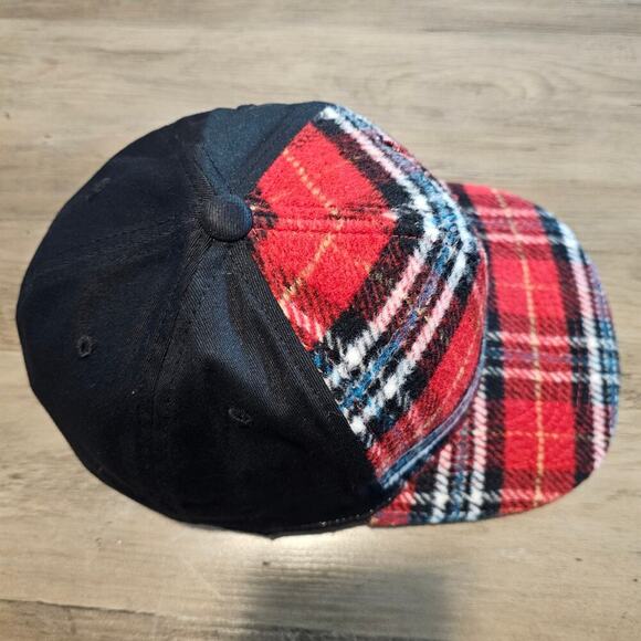 Vintage Louisville Cardinals Fitted Hat Red Plaid L Logo Script Embroidered NCAA - Picture 8 of 11